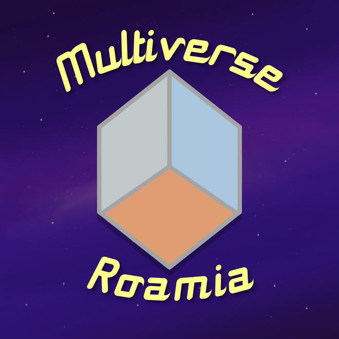 Multiverse Roamia Profile (a purple space with a hexagon shape containing three split colors, representing layers)